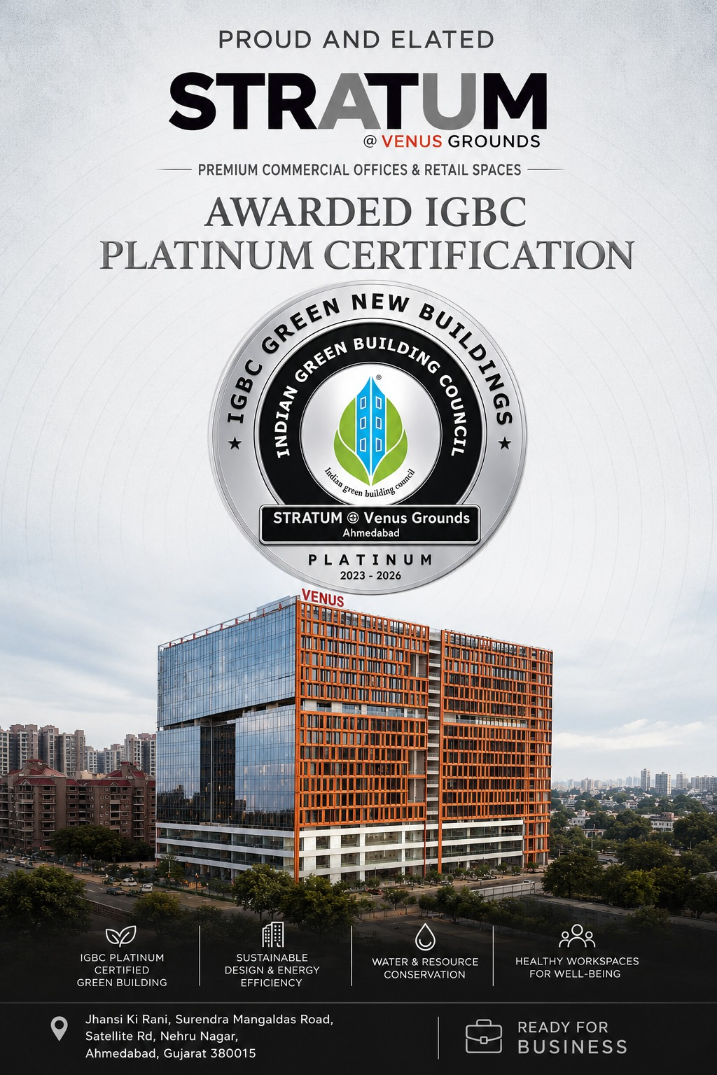 Stratum @ Venus Grounds — IGBC Platinum Certification